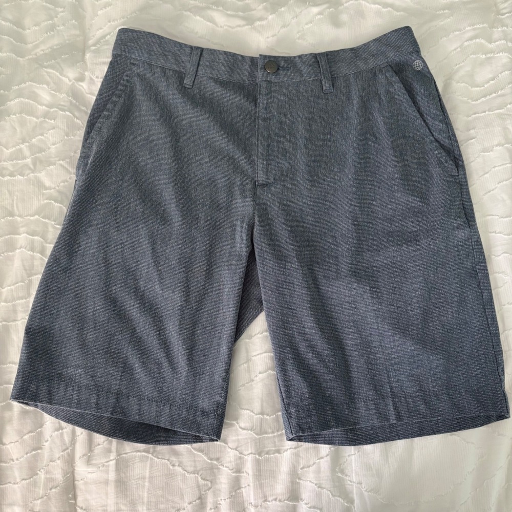 Adidas Golf Shorts Mens 30 Blue  Ultimate365 Crosshatch HA1463